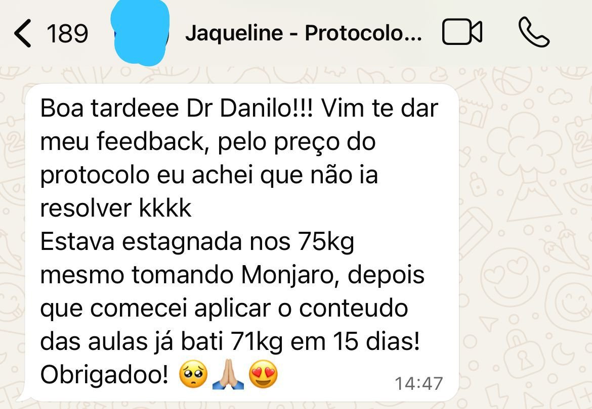 Depoimento de paciente